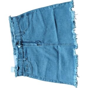 Women's Blue Denim Skirt